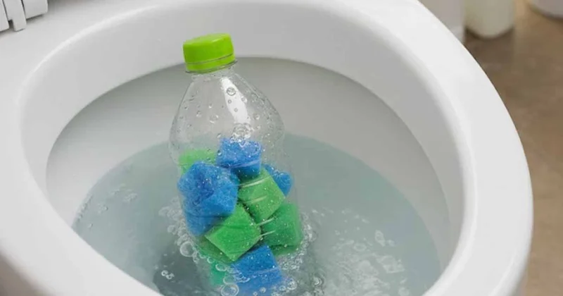 Tesisatçıların plastik şişe hilesi klozetteki sarı kireç lekelerini tek sifonla temizliyor Sözcü Gazetesi