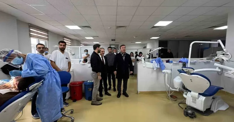 Vali Aydoğdu’dan Ağız ve Diş Sağlığı Hastanesi’ne ziyaret