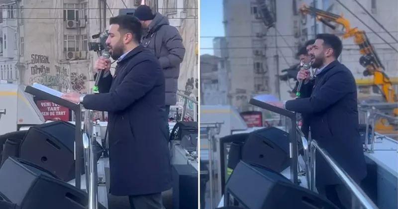 TÜGVA Başkanı Beşinci, Galata da Filistin için toplanan kalabalığa seslendi: Size ahdimiz olsun ki...