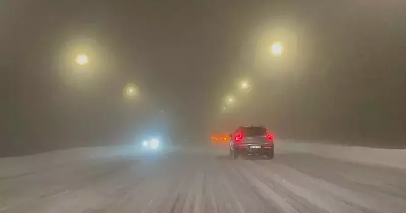 Kayseri Erciyes yolunda yoğun sis etkili oldu