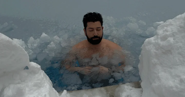 Bolu da eksi 10 derecede buz gibi suya girdi