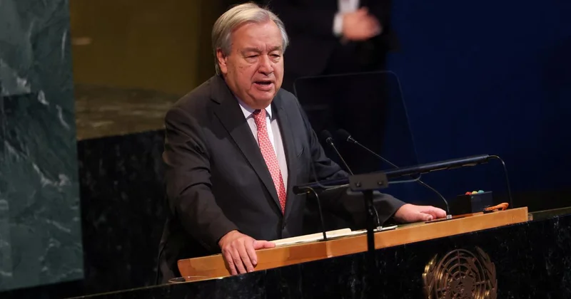 Guterres, soykırımcı İsrail Meclisi nin UNRWA ya yönelik aldığı kararları kınadı