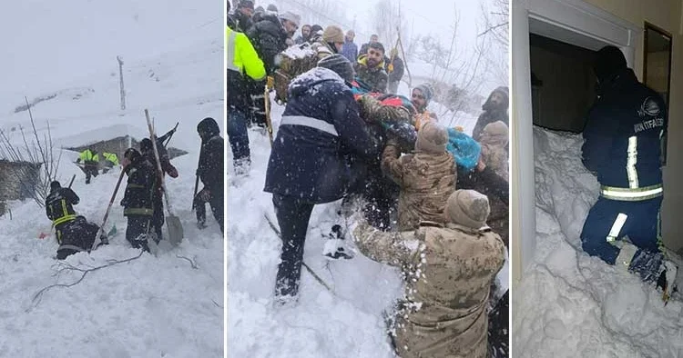 Son dakika... Van da iki mahalleye çığ düştü: 1 kişi hayatını kaybetti, 20 ev tahliye edildi