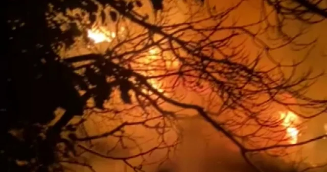 Bursa da mahalleliyi korkutan yangın: Ev küle döndü VİDEO İZLE