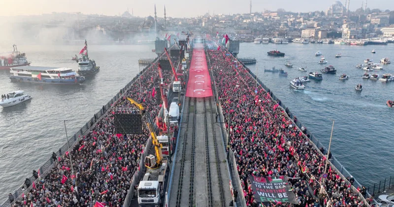 Filistin e destek için Galata da buluşma SON DAKİKA HABERİ Son dakika haberleri