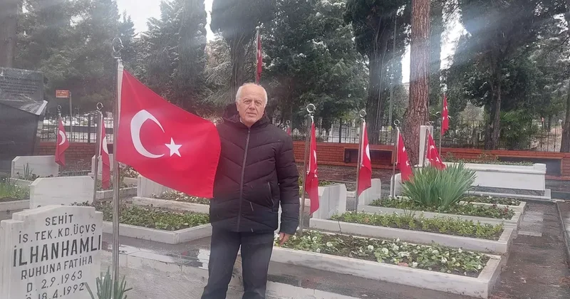 Yeni yılın ilk gününde şehit kardeşini yalnız bırakmadı
