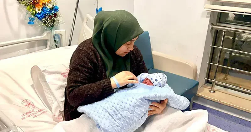 Malatya da yeni yılın ilk bebeği Muhammed Ali