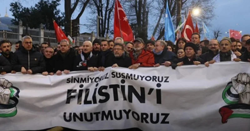 Erdoğan dan sonrası kavgası mitinge yansıdı: Filistin mitinginde gözler onları aradı Sözcü Gazetesi