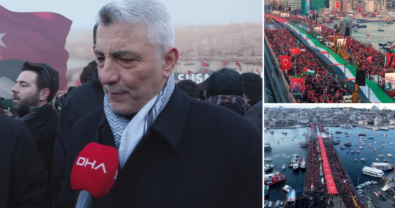 Bakan Bolat Filistin e destek için Galata Köprüsü nde düzenlenen yürüyüşe katıldı: İsrail soykırımla tarihe lanetlenen bir ülke olarak geçti Politika Haberleri