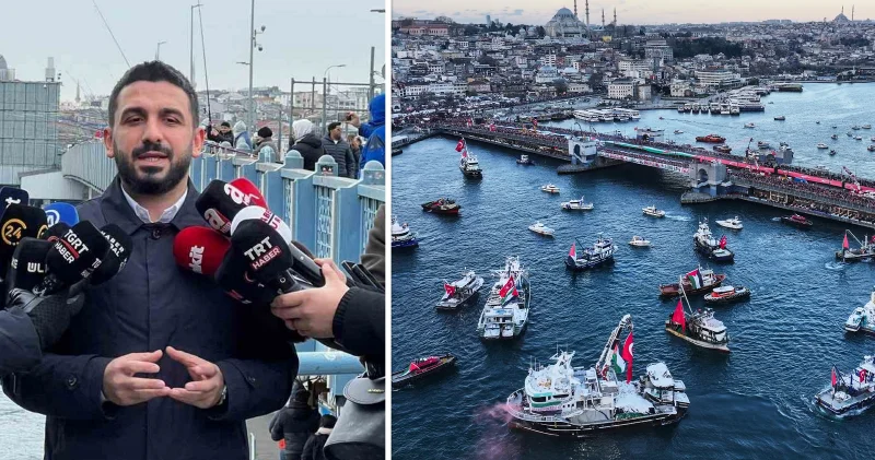 TÜGVA Başkanı Beşinci Galata Köprüsü nden Filistin e seslendi: Size ahdimiz olsun ki hürriyeti hakkaniyeti biz getireceğiz Gündem Haberleri