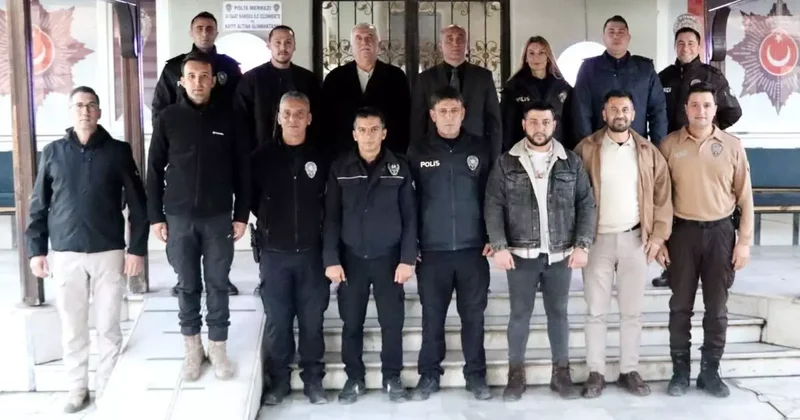 Kaymakam İlhan yeni yılda kolluk kuvvetleri ile bir araya geldi