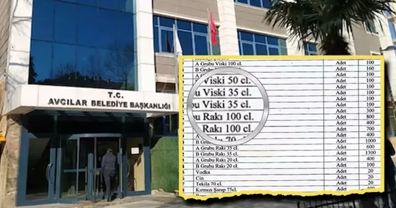 Avcılar’da sarhoş mesai! CHP li belediyenin içkilerini millet ödeyecek...Tam 43 bin şişe
