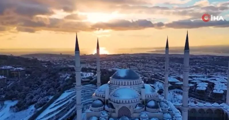 Çamlıca’da mest eden gün batımı: Dronla havadan böyle görüntülendi