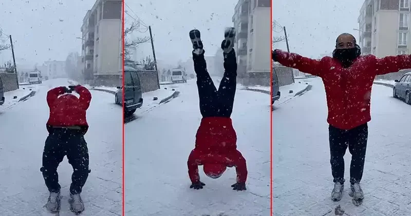 Guinness rekortmeni judocudan karda 20 taklalık sevinç gösterisi