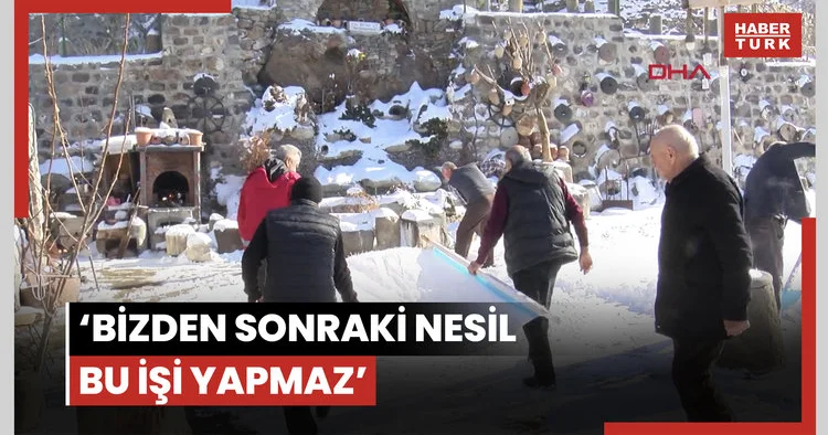 Yazın serinleyebilmek için sürdürdükleri 5 asırlık gelenekte, ilk karlar kuyulara atıldı