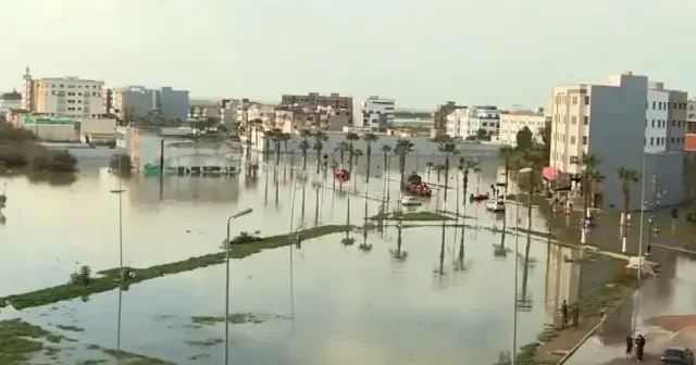 Fas ta sel felaketi hayatı felç etti: Ordu şehir merkezine indi VİDEO İZLE