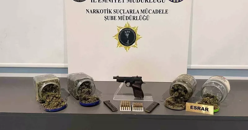 Samsun’da bir kişi uyuşturucu ve silahla yakalandı