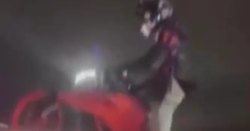 Kuzey Marmara Otoyolu’ndaki tehlikeli motosiklet yolculuğu kameralarda Son dakika haberleri