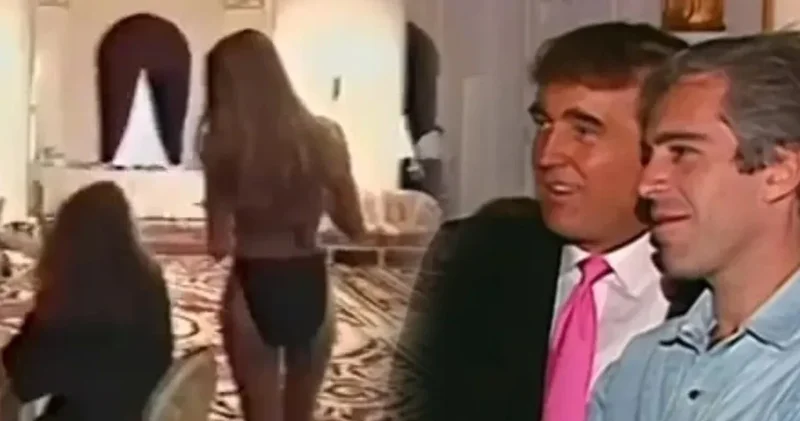 Epstein dosyaları açıldı Trump ın görüntüleri ortaya saçıldı! Jüri koltuğunda