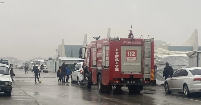 Konteyner kentte çıkan yangın korkuttu Adıyaman Haberleri