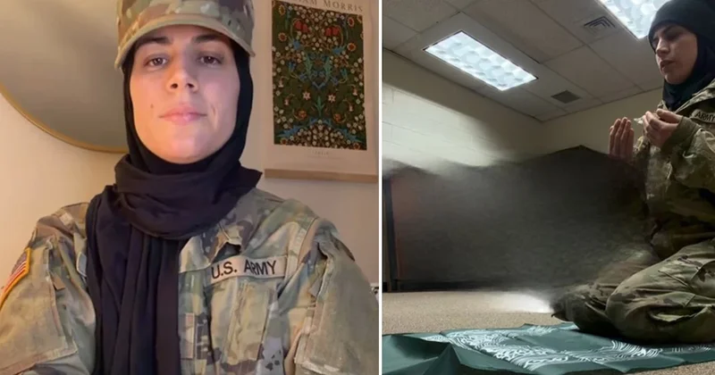 ABD ordusunda asker olan kadın sosyal medyada tartışma yarattı: Türküm, tesettürlüyüm Sözcü Gazetesi