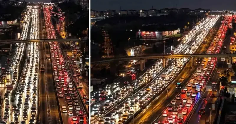 İstanbul trafiğine ara tatil de çözüm olmadı: İş çıkış saatlerinde yüzde 80 in üzerinde seyretti İstanbul Haberleri
