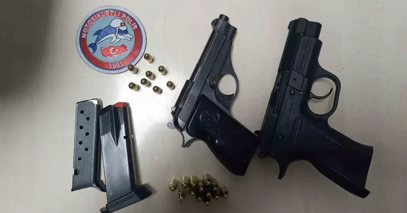 Yunus polisleri ruhsatsız silah ele geçirdi