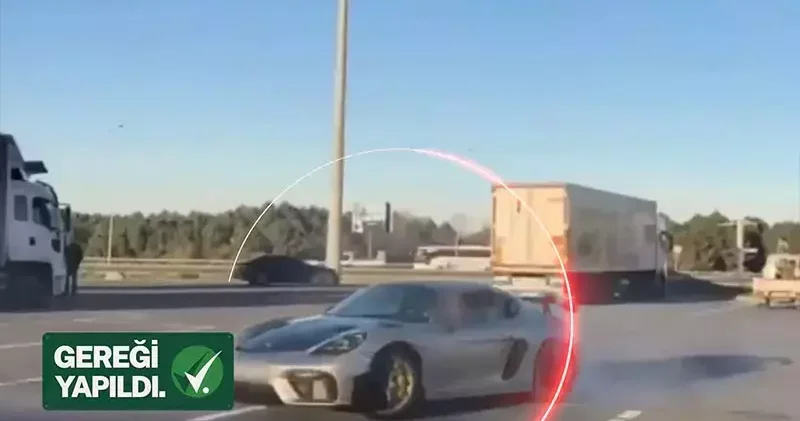 300 kilometrenin üzerinde hız yaparak drift atan sürücü yakalandı