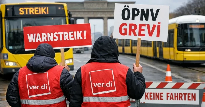 Almanya da yarın grev var: Otobüs, metro ve tramvaylar çalışmayacak