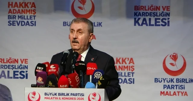 BBP Genel Başkanı Destici: Deprem bölgeleri ayağa kalkıyor, devletimiz güçlüdür Malatya Haberleri