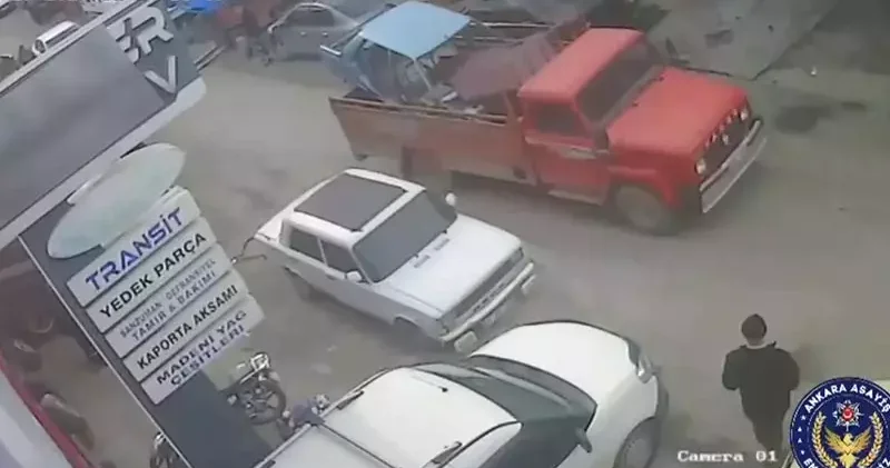 Ankara’da çaldıkları araçları parçalayıp satan 8 şüpheli yakalandı