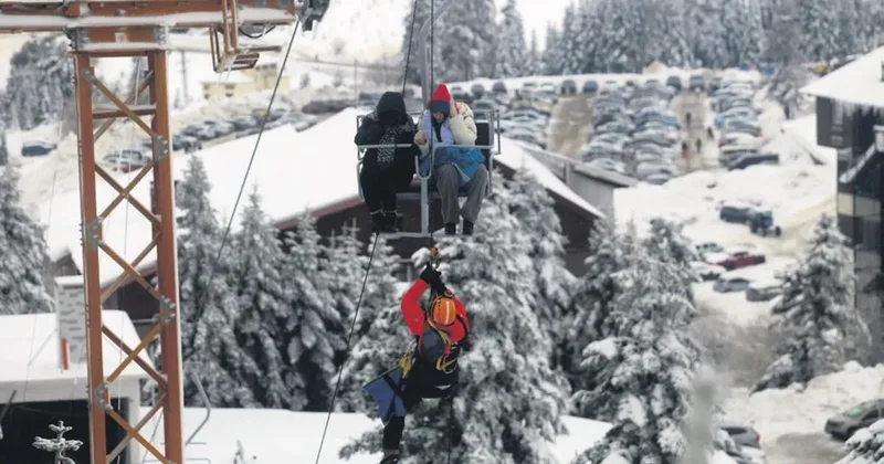 Metrelerce yüksekte nefes kesen kurtarma