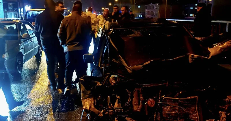 Samsun da 8 araçlık zincirleme kaza