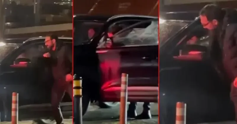 Başakşehir de cipin camını kırıp kadın sürücüye saldırdı