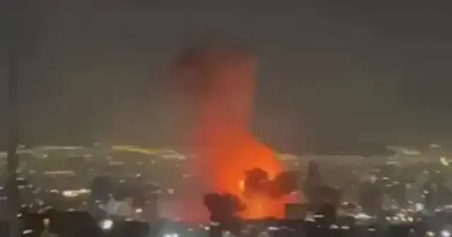 Tahran da patlama meydana geldi VİDEO İZLE