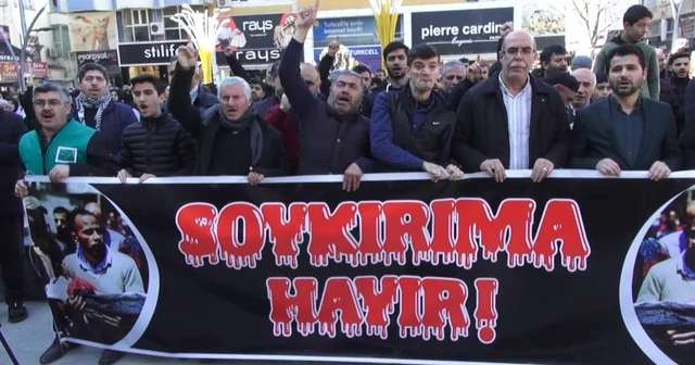 Batman da İsrail ve ABD protesto edildi Batman Haberleri