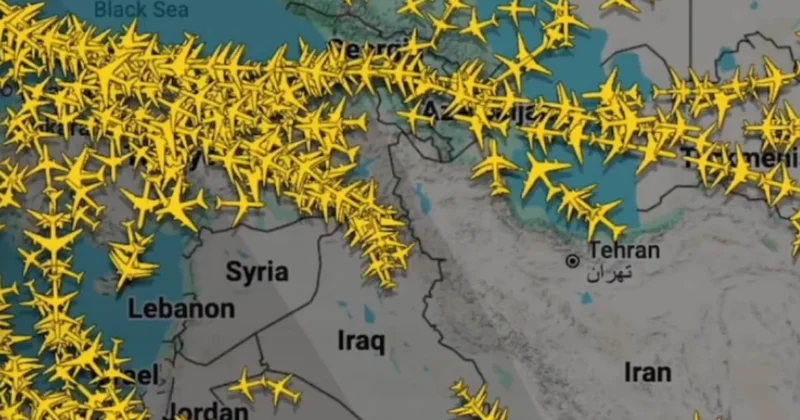 İran hava sahasını kapatınca uçaklar, Türkiye için kuyruğa girdi Sözcü Gazetesi