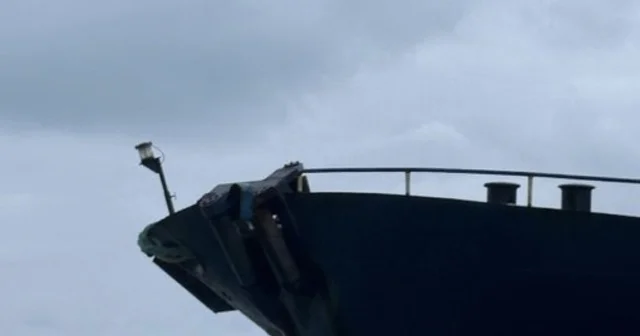 Bartın Limanı nda 2 kuru yük gemisi çarpıştı Bartın Haberleri