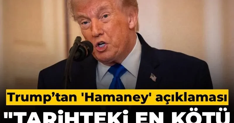 Trump tan Hamaney açıklaması: Tarihteki en kötü insanlardan biriydi