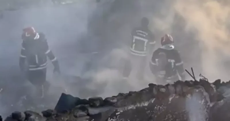 Osmaniye’de çiftlikte yangın