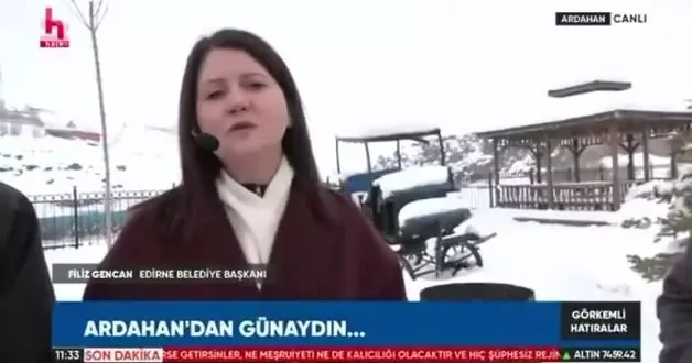 Edirne Belediye Başkanı Filiz Akın Halk tv ekranlarında kendisine yönelik Teşekkür eleştirilerine isyan etti