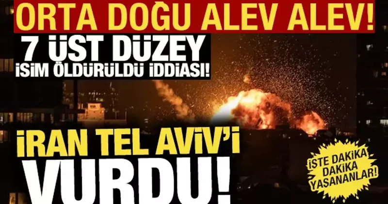 ABD İsrail, İran ı vurdu, savaş başladı! İran füzeleri Tel Aviv i vurdu