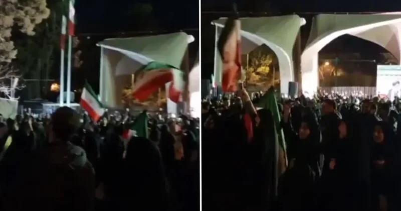 Tahran da gerilim zirvede, sokaklar tekbir sesleri ile inledi