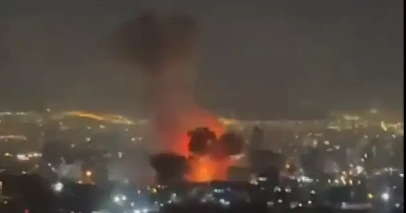 İran ın başkenti Tahran a yeni hava saldırısı! Uçak sesleri duyuldu, şiddetli patlamalar yaşandı