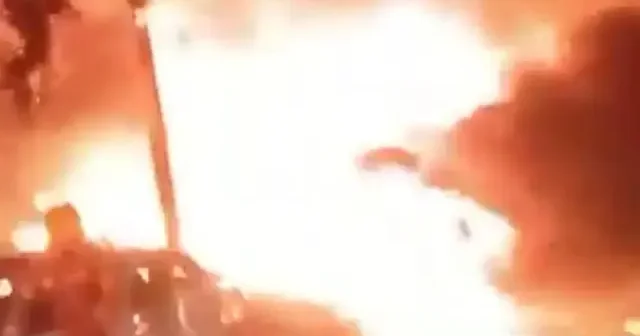 İran ın bombaladığı Tel Aviv yanıyor VİDEO İZLE