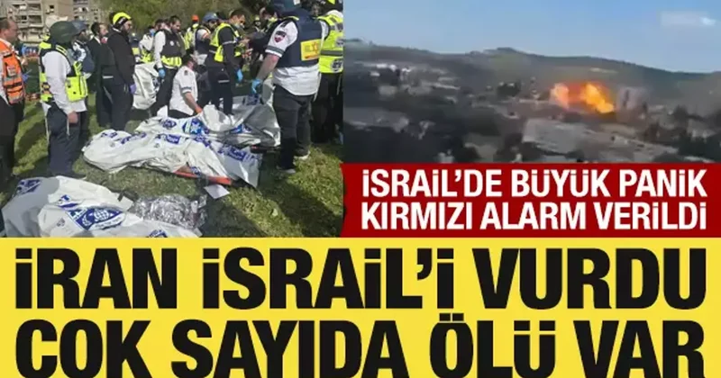 İran, İsrail i vurdu: 9 kişi öldü! İsrail de büyük panik, kırmızı alarm verildi