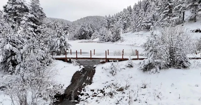 Dumanlı Tabiat Parkı nda tablo gibi kış görüntüsü Erzincan Haberleri