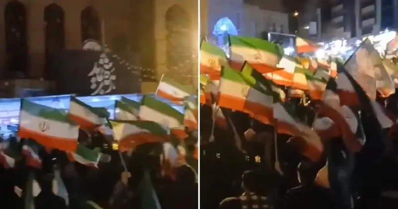 İran da dev destek mitingleri sürüyor: Halk yağmura rağmen alanları terk etmedi