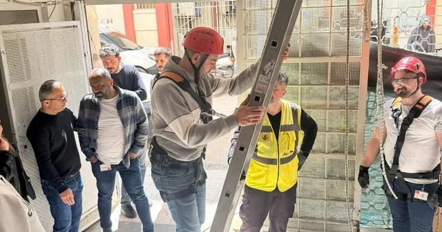 Hastane personeline yüksekte çalışma güvenliği eğitimi Antalya Haberleri