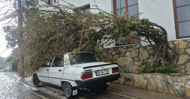 Bodrum da tam fırtına günlük yaşamı olumsuz etkiledi Muğla Haberleri
